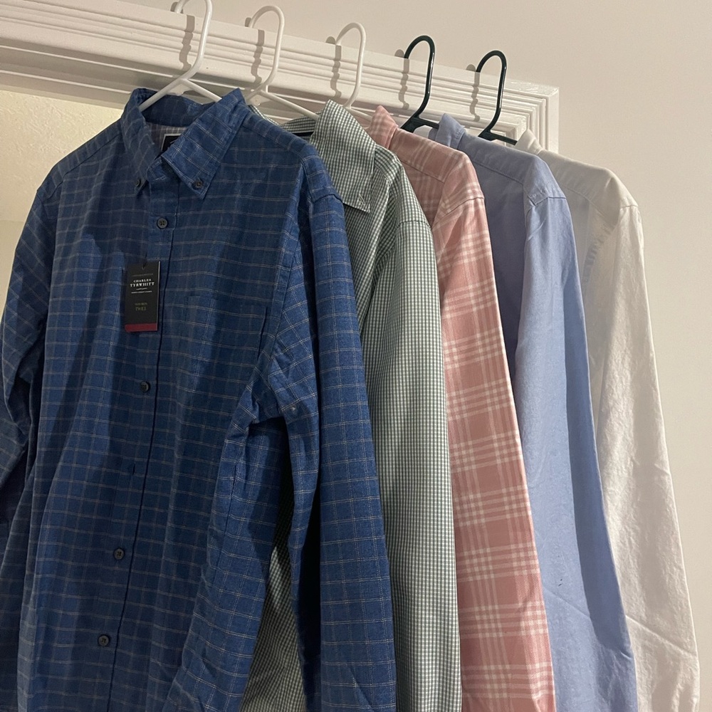 Package: 5 NEW WITH TAGS Charles Tyrwhitt dress shirts